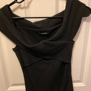 Black off the shoulder bodysuit